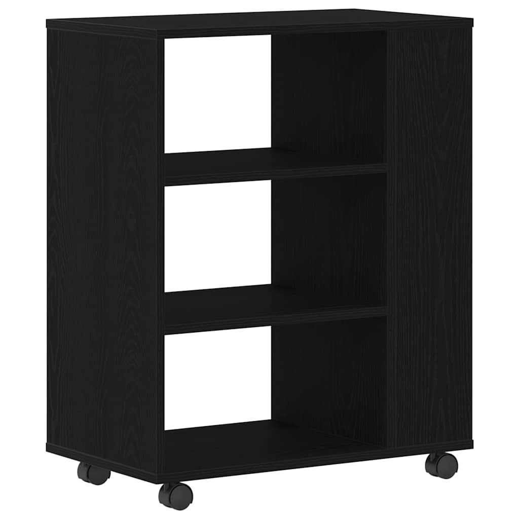 Opbevaringsskab Sort eg 60 x 35 x 75 cm Konstrueret træ