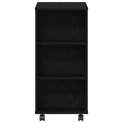 Opbevaringsskab 60 x 35 x 75 cm Konstrueret træ Sort eg