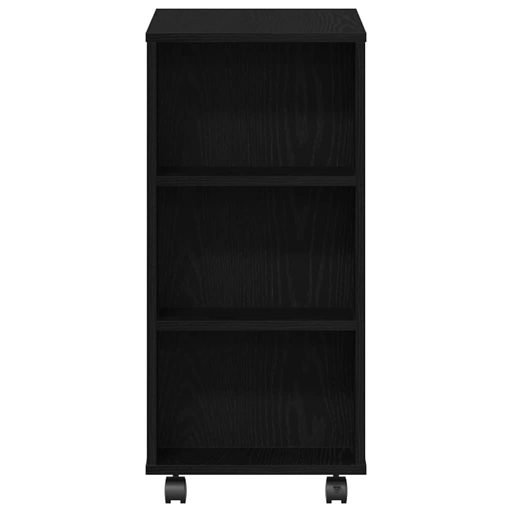 Opbevaringsskab Sort eg 60 x 35 x 75 cm Konstrueret træ