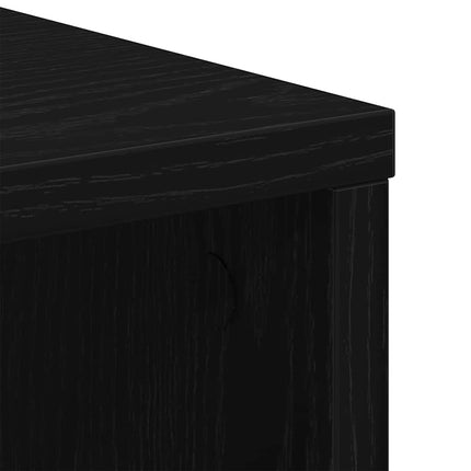 Opbevaringsskab 60 x 53 x 72,5 cm Konstrueret træ Sort eg