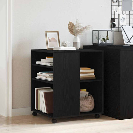 Opbevaringsskab 60 x 53 x 72,5 cm Konstrueret træ Sort eg