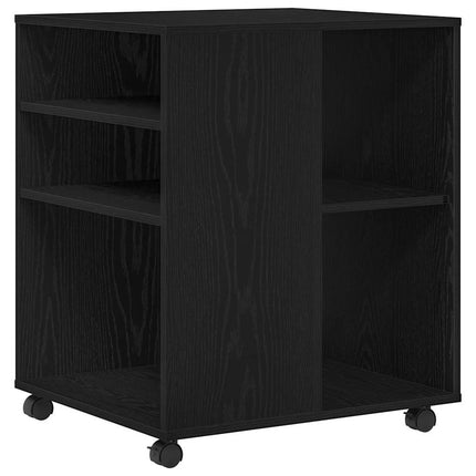 Opbevaringsskab 60 x 53 x 72,5 cm Konstrueret træ Sort eg