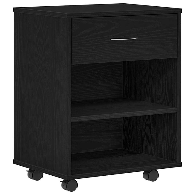 Opbevaringsskab Sort eg 46 x 36 x 59 cm Konstrueret træ