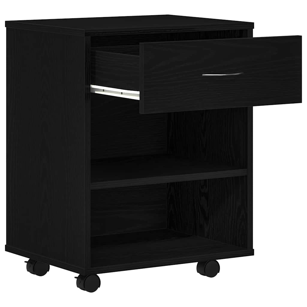 Opbevaringsskab Sort eg 46 x 36 x 59 cm Konstrueret træ