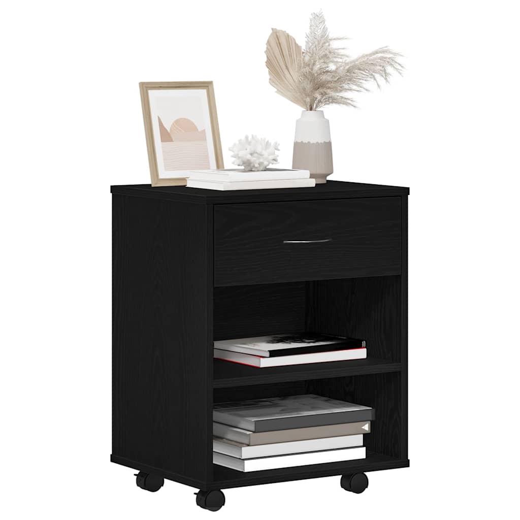 Opbevaringsskab Sort eg 46 x 36 x 59 cm Konstrueret træ