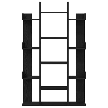 Bogreol 13 niveauer 86 x 25,5 x 140 cm Konstrueret træ Sort eg