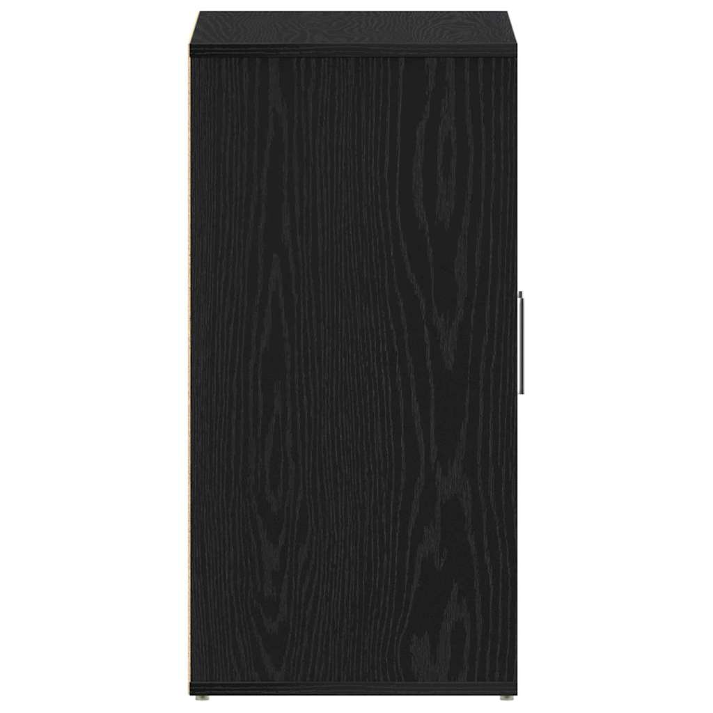 Sko skab med hylde Sort eg 60 x 35 x 70 cm Konstrueret træ