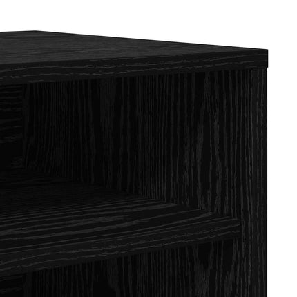 Sko skab 60 x 35 x 70 cm Konstrueret træ Sort eg