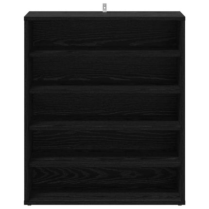 Sko skab 60 x 35 x 70 cm Konstrueret træ Sort eg