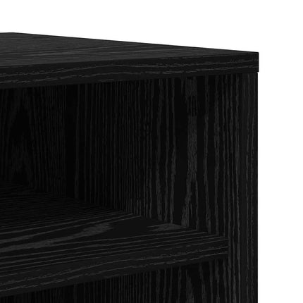 Sko skab 60 x 35 x 92 cm Konstrueret træ Sort eg