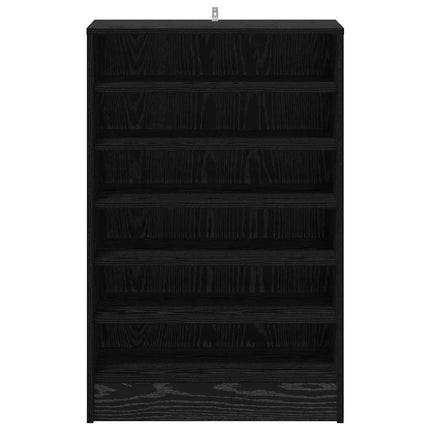 Sko skab 60 x 35 x 92 cm Konstrueret træ Sort eg