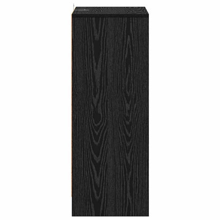 Sko skab 60 x 35 x 92 cm Konstrueret træ Sort eg