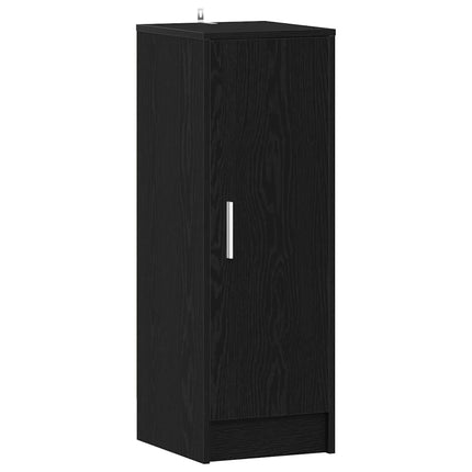Sko skab 32 x 35 x 92 cm Konstrueret træ Sort eg
