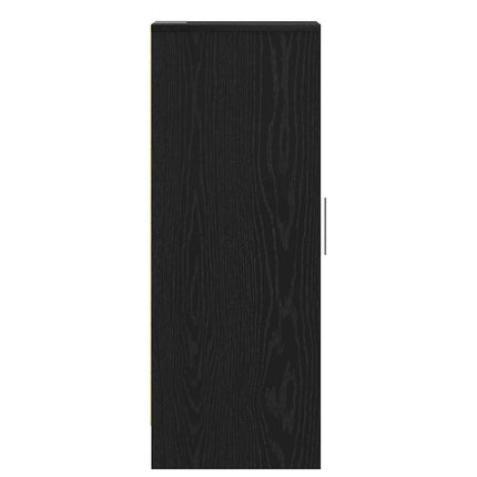 Sko skab 32 x 35 x 92 cm Konstrueret træ Sort eg