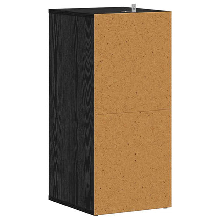 Sko skab 32 x 35 x 70 cm Konstrueret træ Sort eg