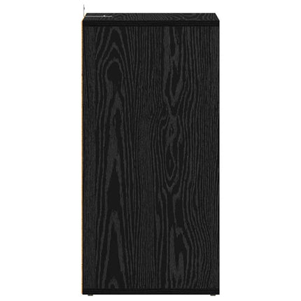 Sko skab 32 x 35 x 70 cm Konstrueret træ Sort eg