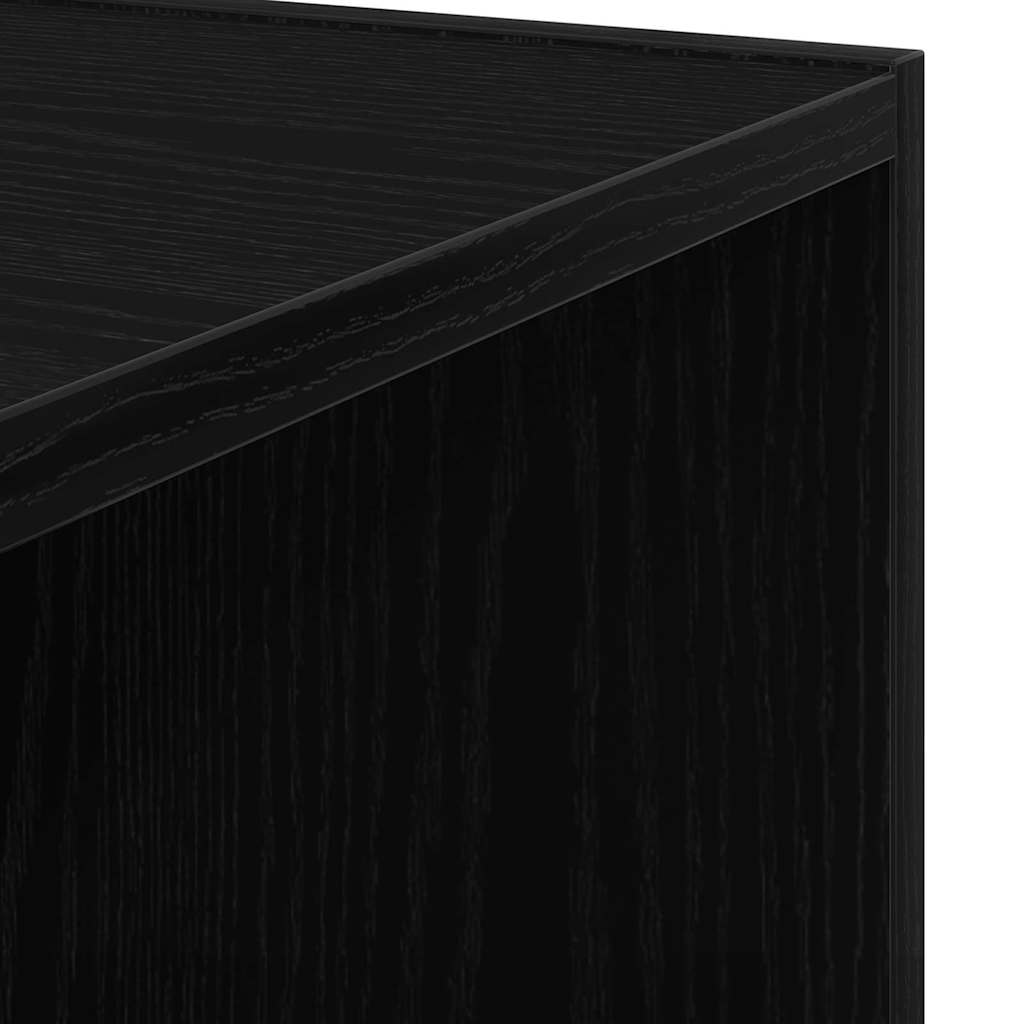 Hjørnehylder Sort eg 33 x 33 x 164,5 cm Konstrueret træ