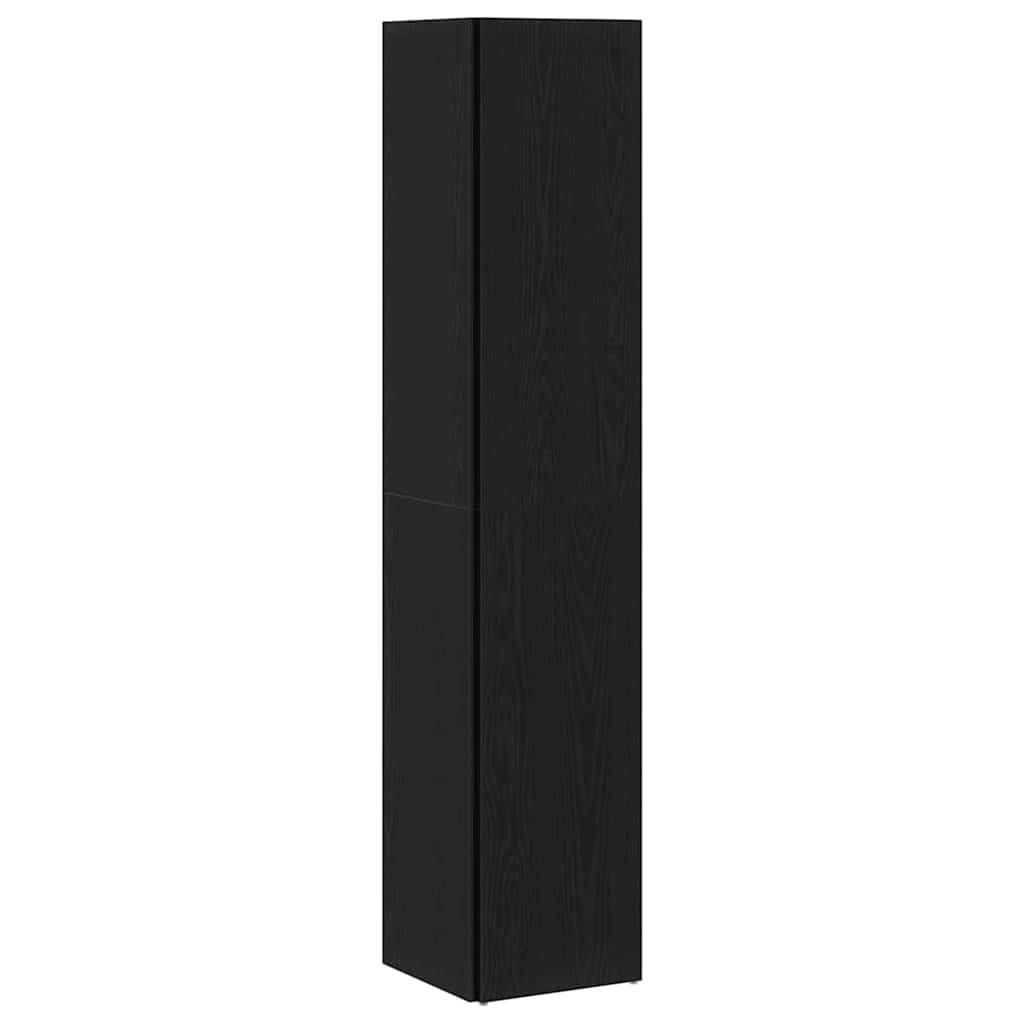 Hjørnehylder Sort eg 33 x 33 x 164,5 cm Konstrueret træ