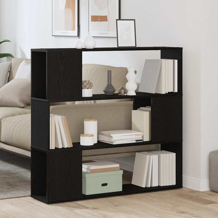 TV-møbelsæt 100 x 24 x 94 cm Sort eg Konstrueret træ
