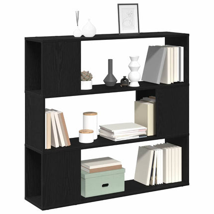 TV-møbelsæt 100 x 24 x 94 cm Sort eg Konstrueret træ