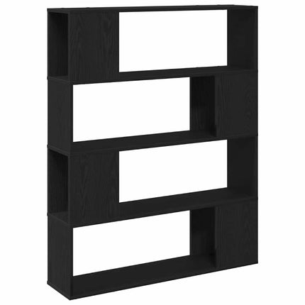 TV-møbelsæt 100 x 24 x 124,5 cm Sort eg Konstrueret træ