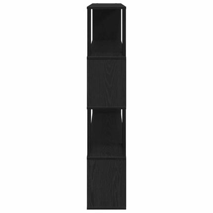 TV-møbelsæt 100 x 24 x 124,5 cm Sort eg Konstrueret træ