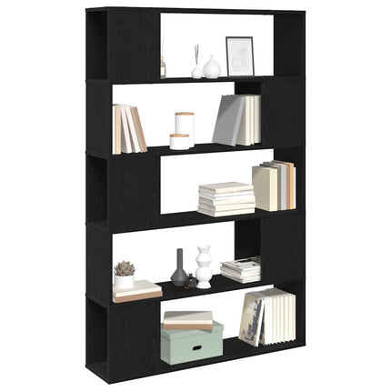 TV-møbelsæt 100 x 24 x 155 cm Sort eg Konstrueret træ