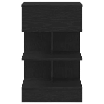 Natskab 2 pcs Sort eg 40 x 35 x 65 cm Konstrueret træ
