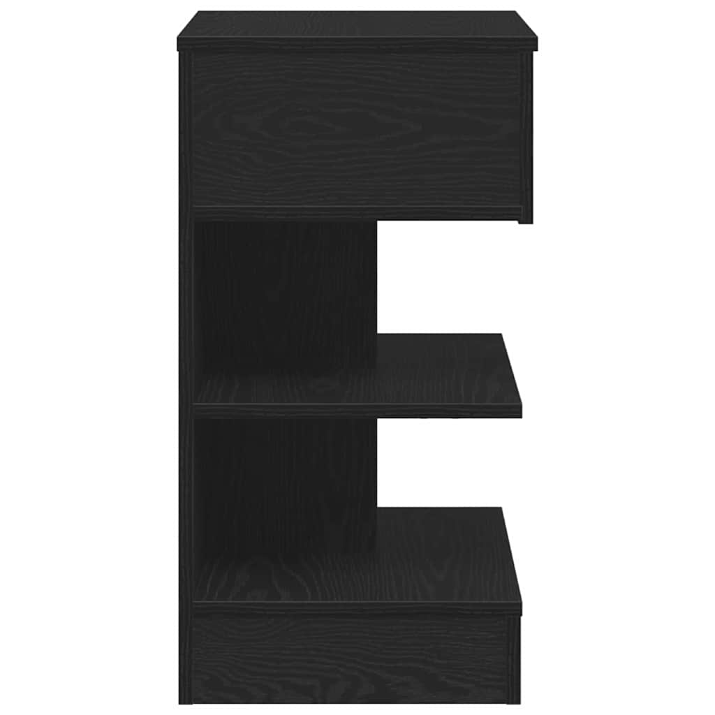 Natskab 2 pcs Sort eg 40 x 35 x 65 cm Konstrueret træ