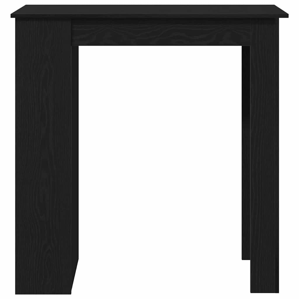 Barbord med hylde Sort eg 102 x 50 x 103,5 cm Konstrueret træ