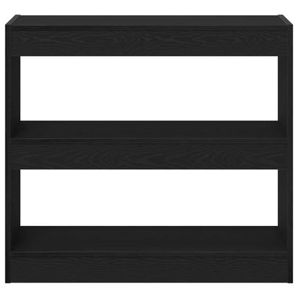 Bogskab 2 pcs Sort eg 80 x 30 x 72 cm Konstrueret træ