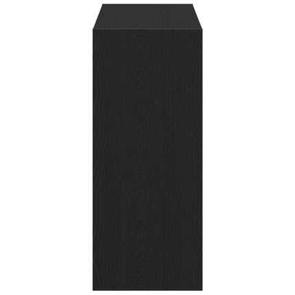 Bogskab 2 pcs Sort eg 80 x 30 x 72 cm Konstrueret træ