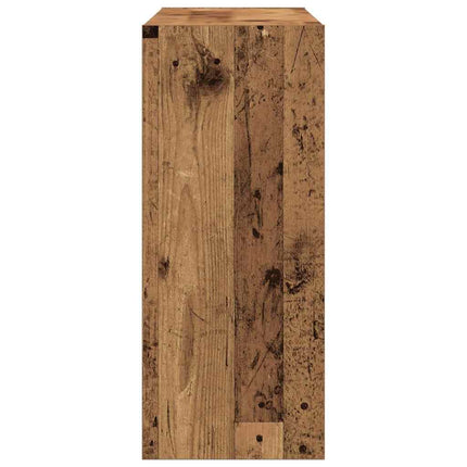 Bogreol 2 niveauer 100 x 30 x 72 cm Konstrueret træ Gammelt træ