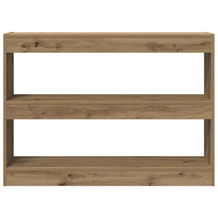 Bogreol 2 niveauer 100 x 30 x 72 cm Konstrueret træ artisan eg