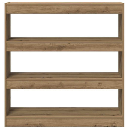 Bogskab 3 niveauer 100 x 30 x 103 cm Konstrueret træ artisan eg