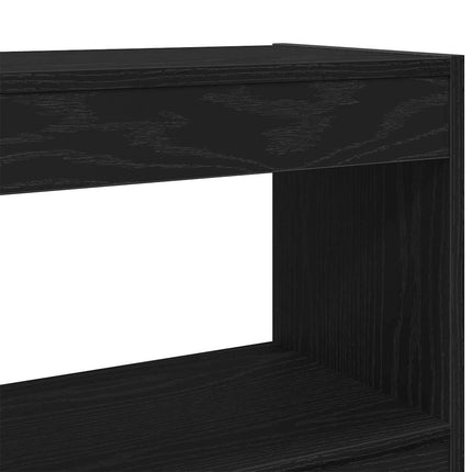 Bogskab Sort eg 100 x 30 x 103 cm Konstrueret træ