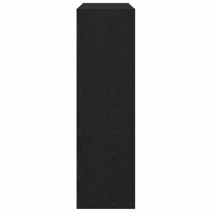 Bogskab Sort eg 100 x 30 x 103 cm Konstrueret træ