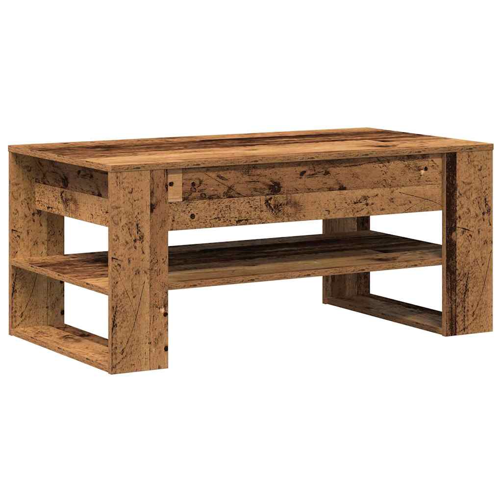 Sofabord Gammelt træ 102 x 55 x 45 cm Konstrueret træ