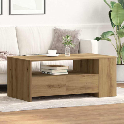 Sofabord Artisan Egetræ 102 x 55 x 43,5 cm Konstrueret træ
