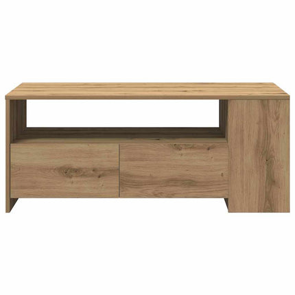 Sofabord Artisan Egetræ 102 x 55 x 43,5 cm Konstrueret træ