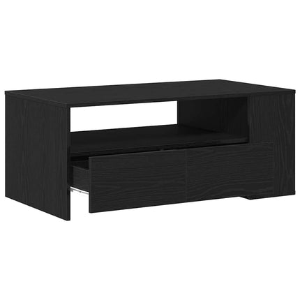 Sofabord Sort eg 102 x 55 x 43,5 cm Konstrueret træ