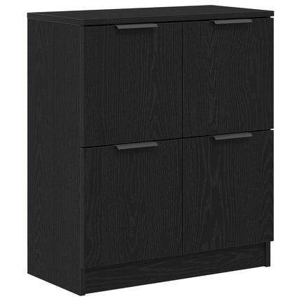 Sideboard Sort eg 60 x 30 x 70 cm Konstrueret træ