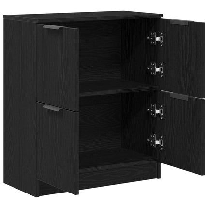Sideboard Sort eg 60 x 30 x 70 cm Konstrueret træ