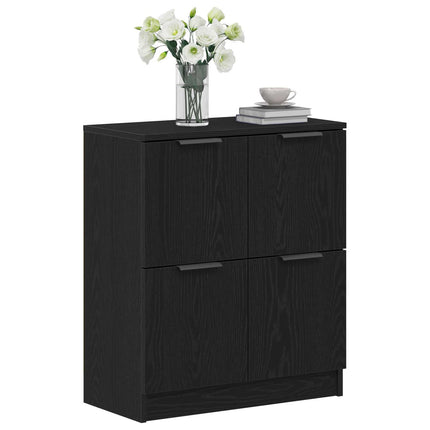 Sideboard Sort eg 60 x 30 x 70 cm Konstrueret træ