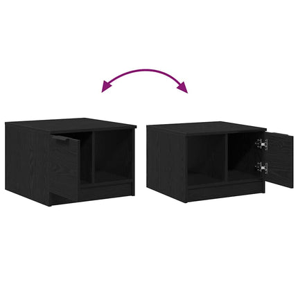 Sofabord Sort eg 50 x 50 x 36 cm Konstrueret træ