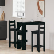 Væg barbord Sort eg 102 x 45 x 103,5 cm Konstrueret træ