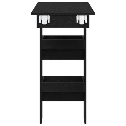 Væg barbord 102 x 45 x 103,5 cm Konstrueret træ Sort eg