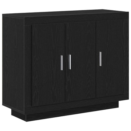 Sideboard Sort eg 92 x 35 x 75 cm Konstrueret træ