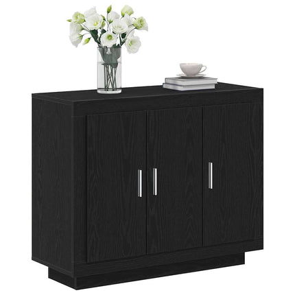 Sideboard Sort eg 92 x 35 x 75 cm Konstrueret træ