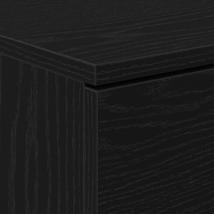 Natskab 2 pcs Sort eg 40 x 65 x 65 cm Konstrueret træ